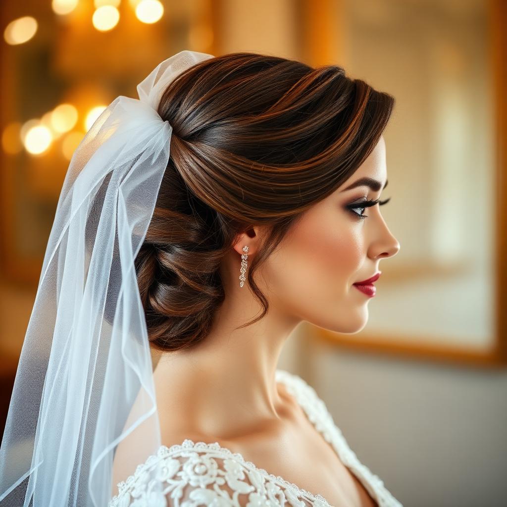 Bridal updo